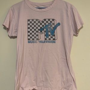 Retro Checkered Pink MTV Shirt